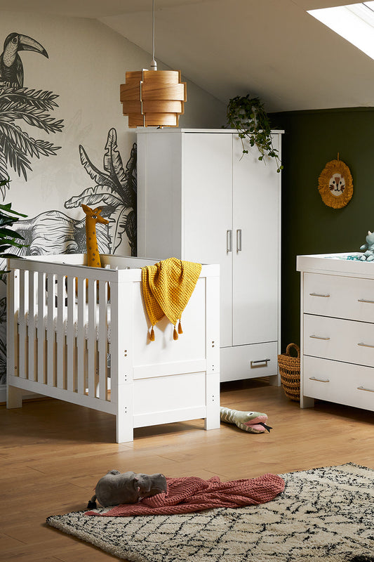 Obaby Nika Mini 3 Piece Room Set - White Wash - Babyzilla