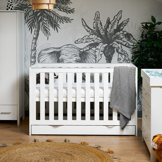 Obaby Nika 2 Piece Room Set & Underdrawer - White Wash - Babyzilla