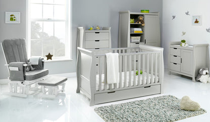 Obaby Stamford Classic 5 Piece Room Set - Warm Grey - Babyzilla