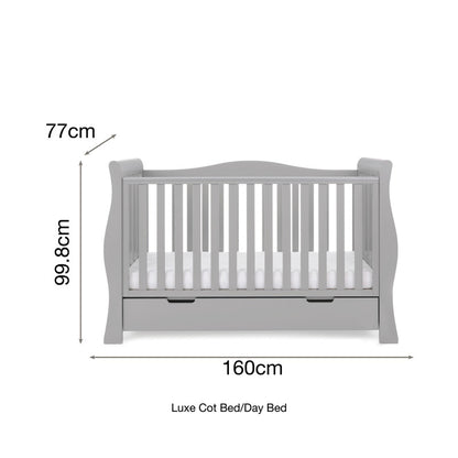 Obaby Stamford Luxe 5 Piece Room Set - Warm Grey - Babyzilla