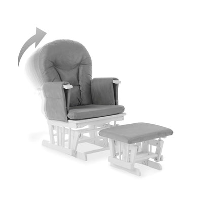 Obaby Reclining Glider Chair and Stool - Babyzilla