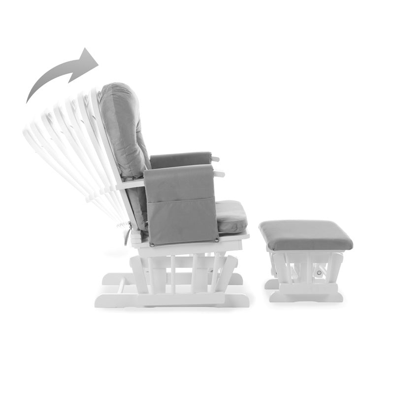 Obaby Reclining Glider Chair and Stool - Babyzilla