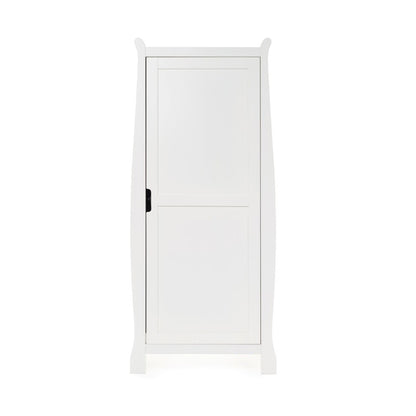 Obaby Stamford Sleigh Single Wardrobe - White - Babyzilla