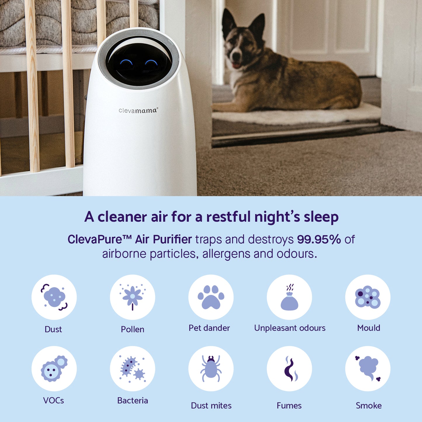 Clevamama ClevaPure Air Purifier - Babyzilla