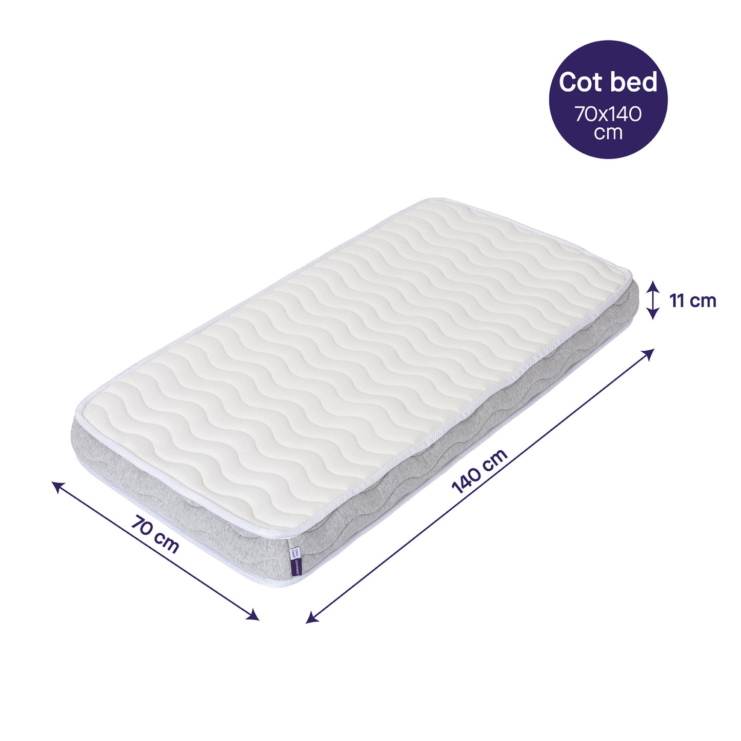 Clevamama Mattresses Clevafoam Pocket Sprung Cotbed - Babyzilla