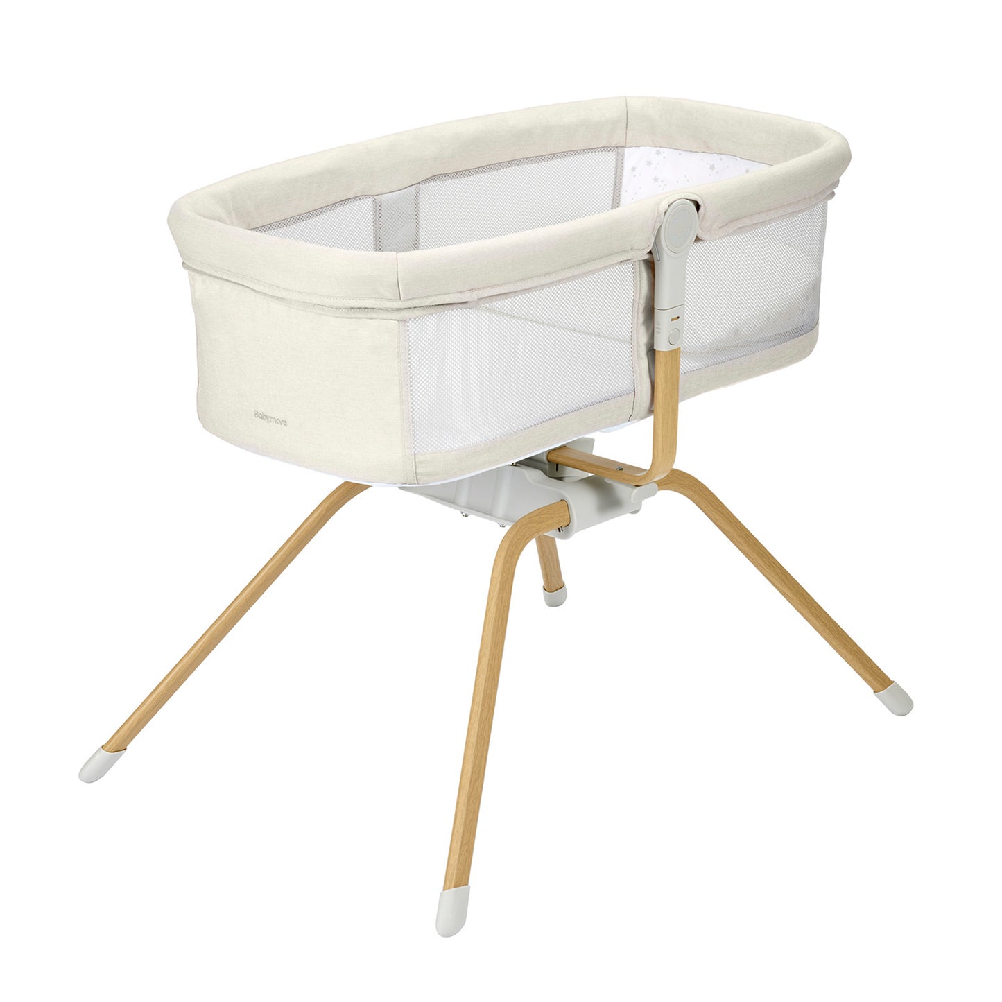 Babymore Air Motion Gliding Crib - Cream - Babyzilla