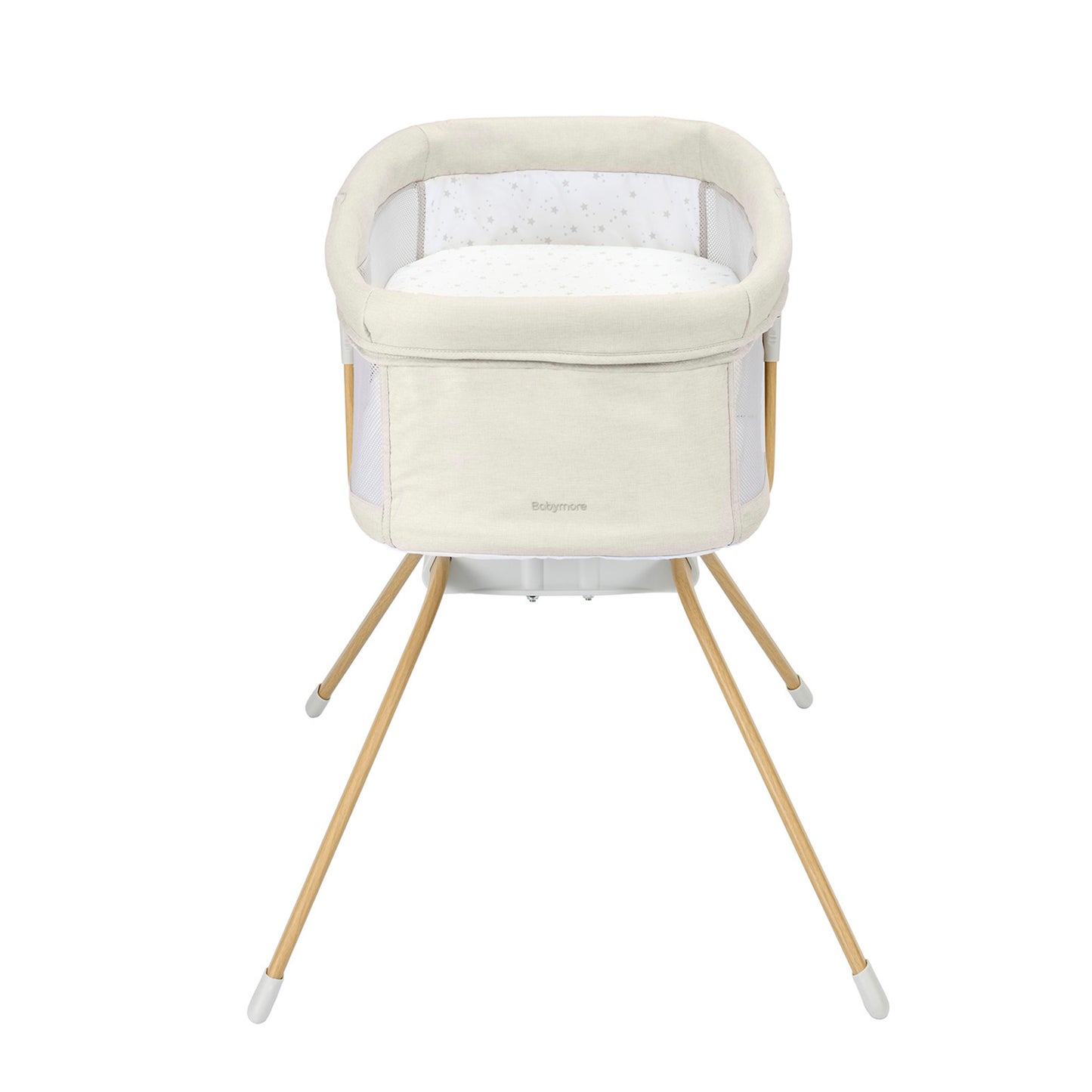 Babymore Air Motion Gliding Crib - Cream - Babyzilla