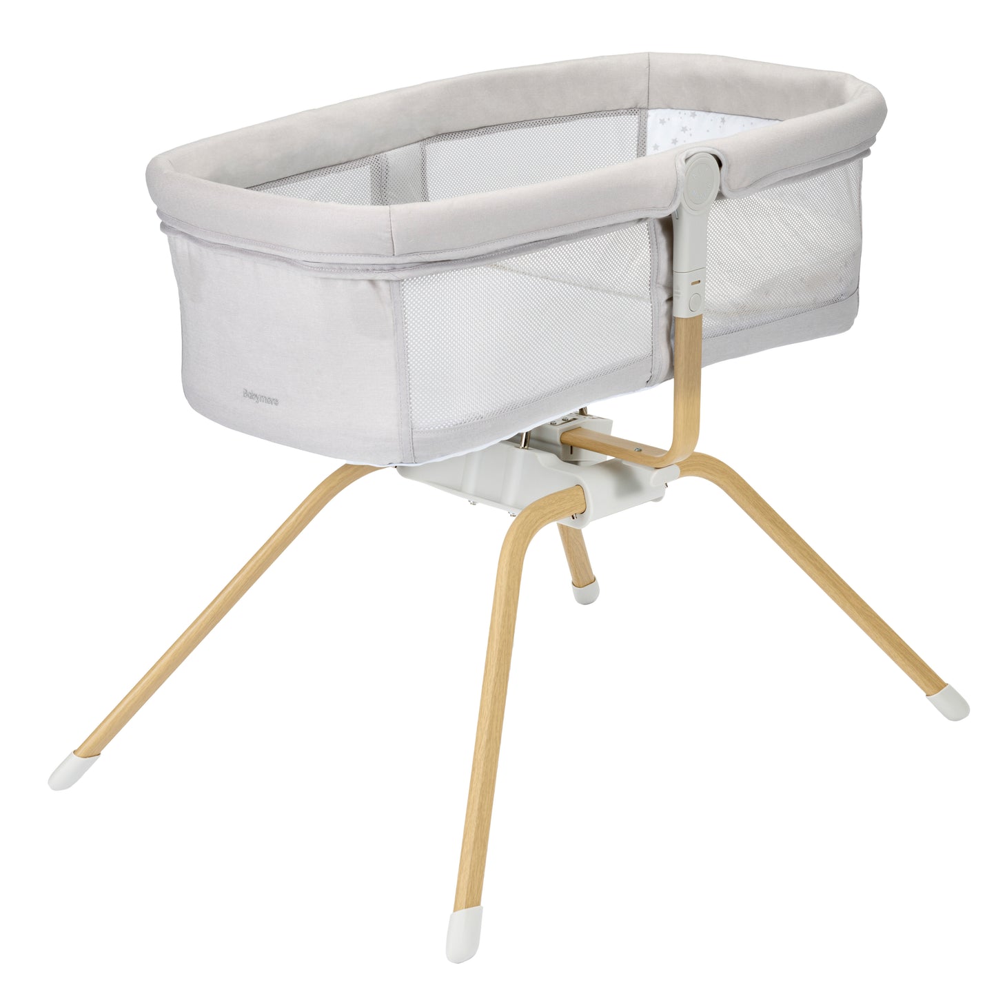 Babymore Air Motion Gliding Crib - Grey - Babyzilla