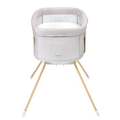 Babymore Air Motion Gliding Crib - Grey - Babyzilla