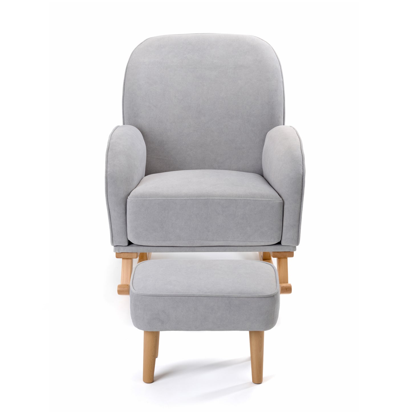 Babymore Freya Nursing Chair with stool - Grey