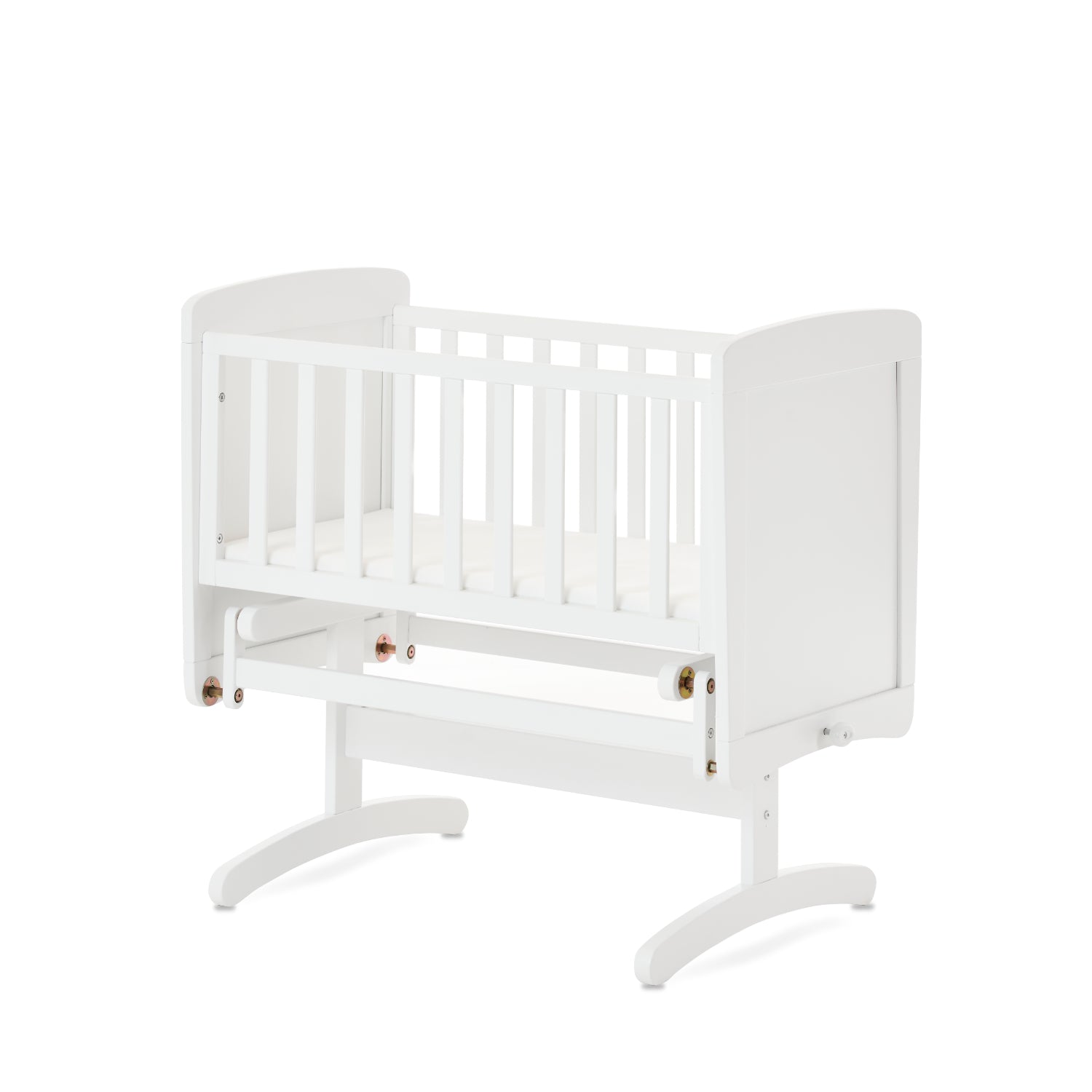 Obaby Gliding Crib - White - Babyzilla