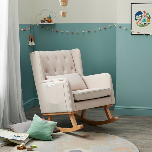 Babymore Lux Nursing Chair - Cream - Babyzilla