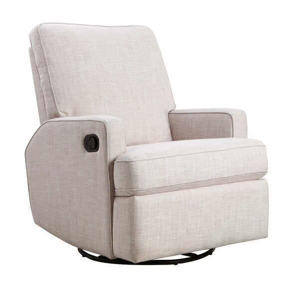 Obaby Madison Swivel Glider Recliner Chair - Oatmeal - Babyzilla