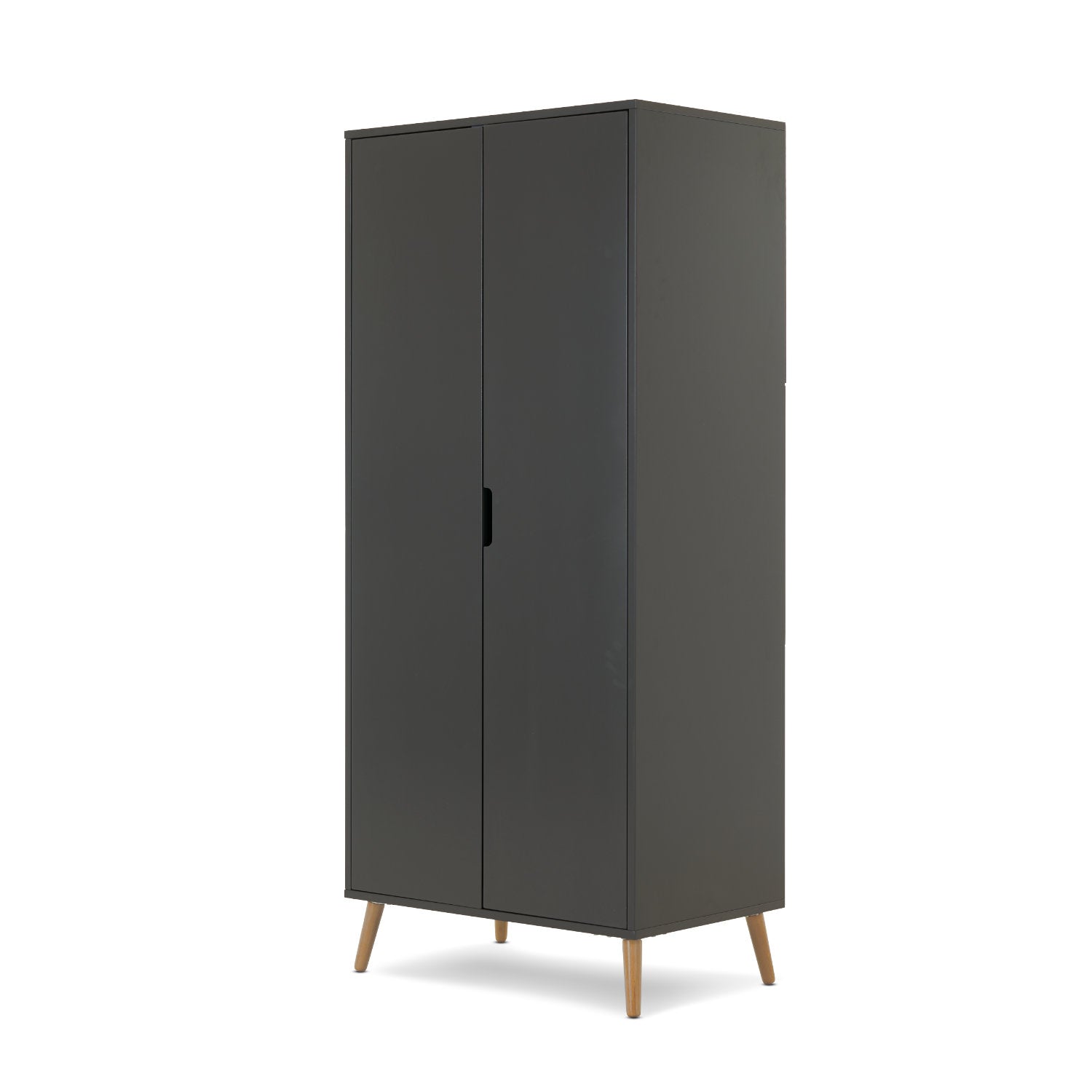 Maya Double Wardrobe - Slate with Natural - Babyzilla