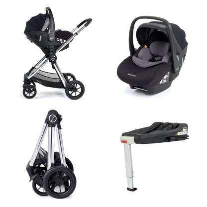 Babymore Memore V2 Travel System 13 Piece Pecan i-Size - Chrome - Babyzilla