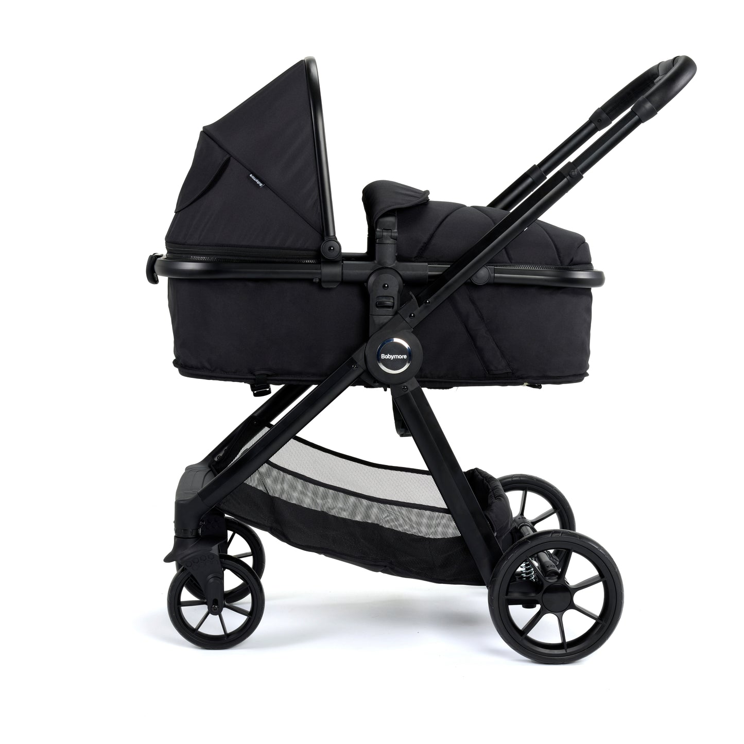 Babymore Mimi 2 in 1 Pram Pushchair - Black - Babyzilla