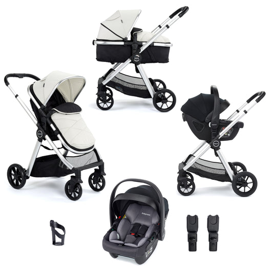 Babymore Mimi Travel System Coco Car Seat - Silver - Babyzilla