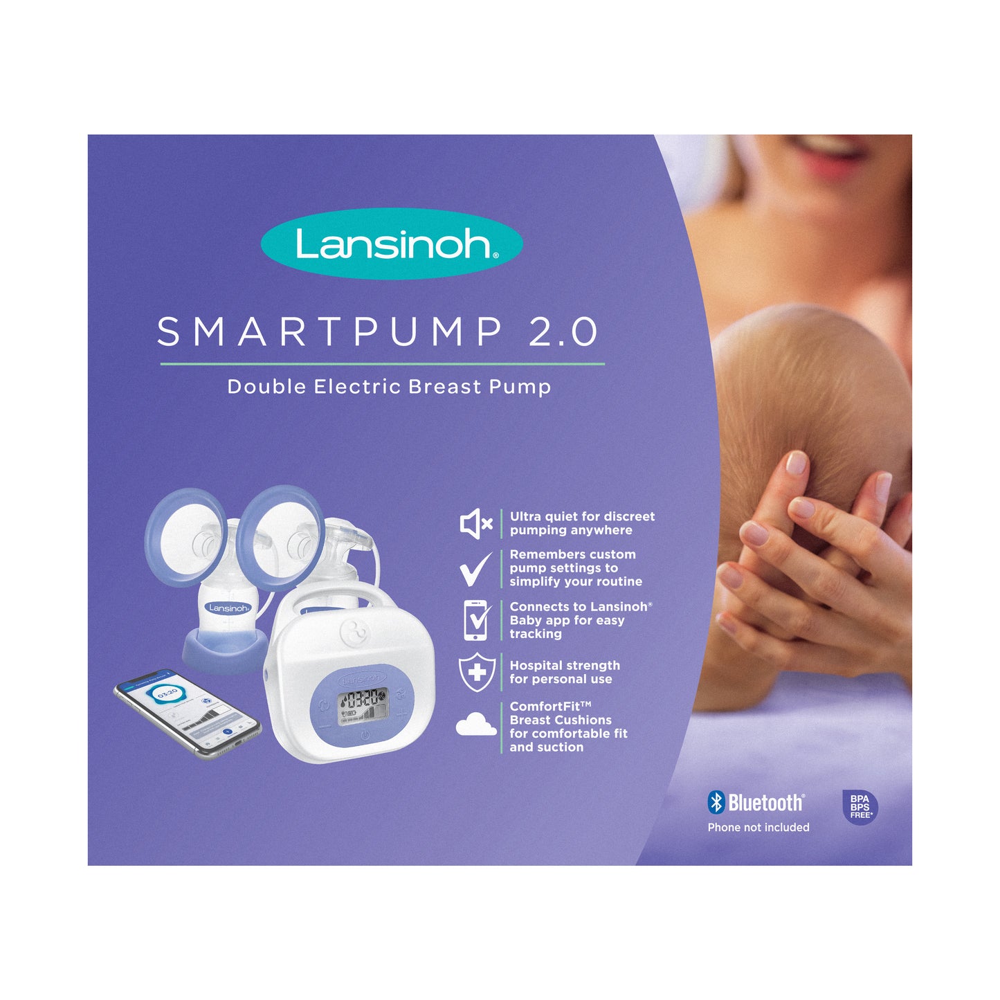 Lansinoh SmartPump 2.0 Double Electric Breast Pump - Babyzilla