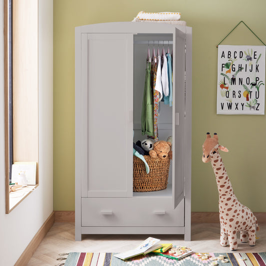 Babymore Universal Nursery Wardrobe - Grey - Babyzilla