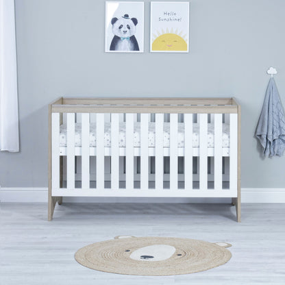 Babymore Veni Cot Bed - Oak