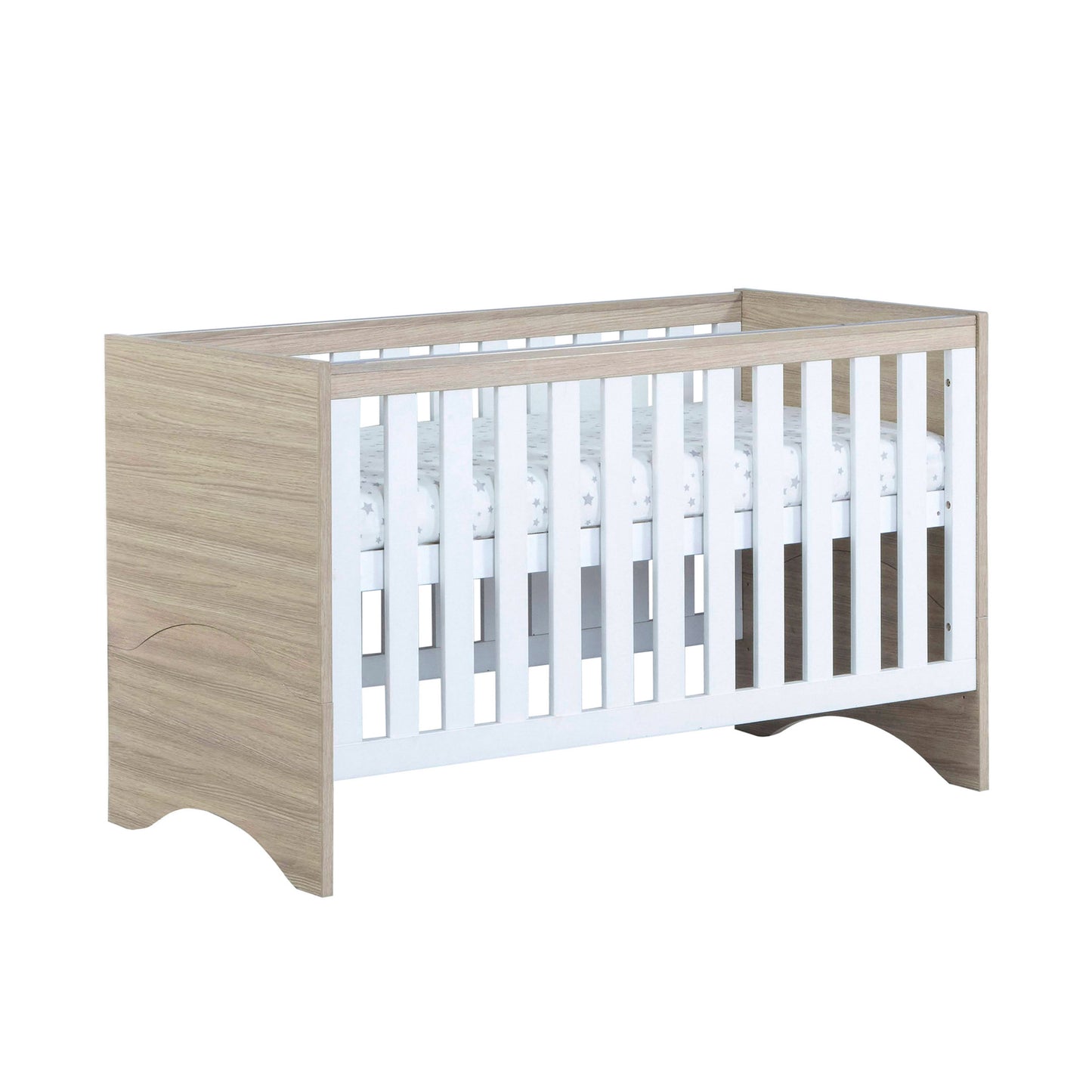 Babymore Veni Cot Bed - Oak